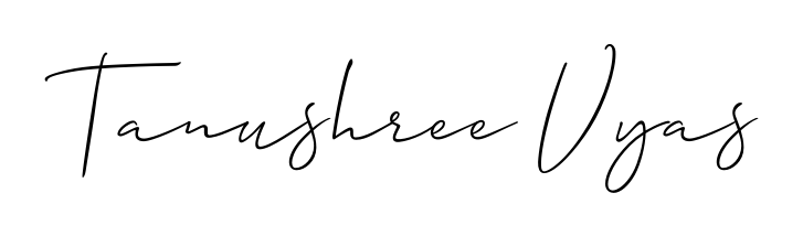 Try this chic Tanushree Vyas handwritten sign style. Using Allison_Script font elements, it gives your name a sleek, memorable identity. Tanushree Vyas signature style 2 images and pictures png