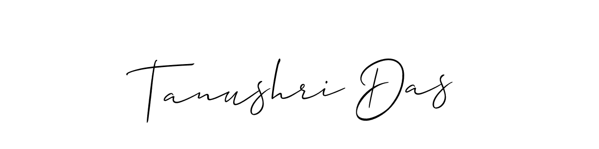 The best way (Allison_Script) to make a short signature is to pick only two or three words in your name. The name Tanushri Das include a total of six letters. For converting this name. Tanushri Das signature style 2 images and pictures png