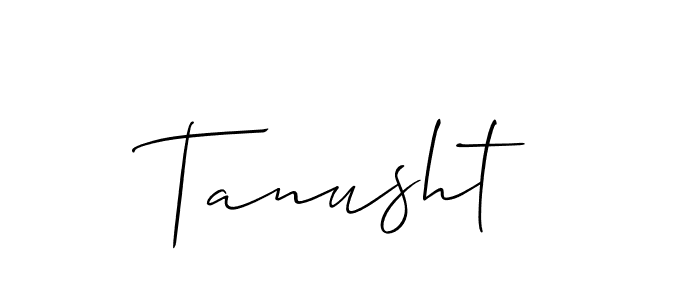 Make a beautiful signature design for name Tanusht. Use this online signature maker to create a handwritten signature for free. Tanusht signature style 2 images and pictures png