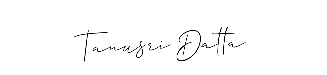 It looks lik you need a new signature style for name Tanusri Datta. Design unique handwritten (Allison_Script) signature with our free signature maker in just a few clicks. Tanusri Datta signature style 2 images and pictures png