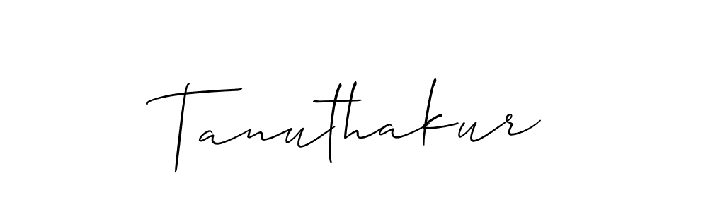 It looks lik you need a new signature style for name Tanuthakur. Design unique handwritten (Allison_Script) signature with our free signature maker in just a few clicks. Tanuthakur signature style 2 images and pictures png