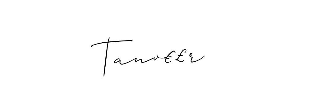 Design your own signature with our free online signature maker. With this signature software, you can create a handwritten (Allison_Script) signature for name Tanv€£r. Tanv€£r signature style 2 images and pictures png