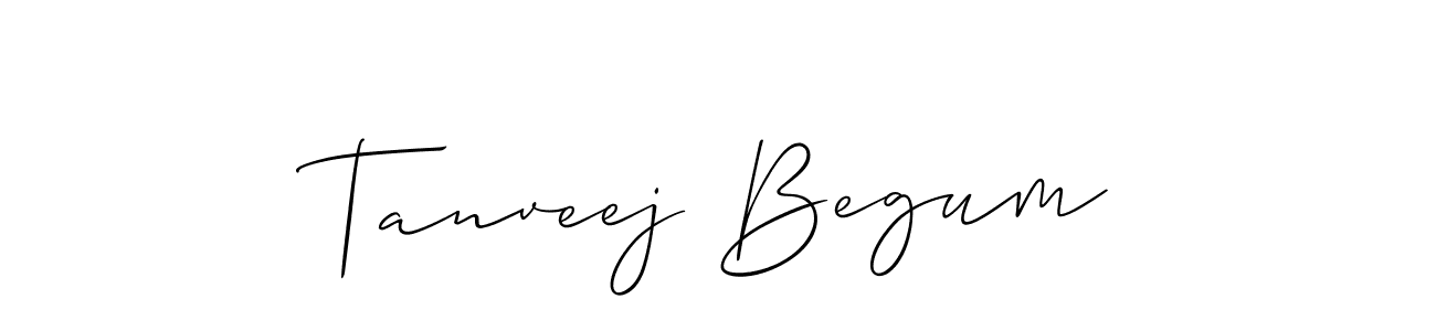 Make a beautiful signature design for name Tanveej Begum. Use this online signature maker to create a handwritten signature for free. Tanveej Begum signature style 2 images and pictures png