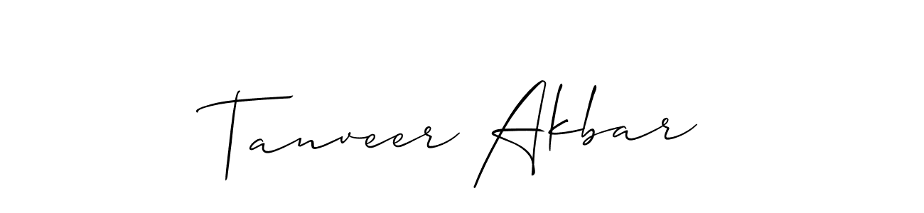 This is the best signature style for the Tanveer Akbar name. Also you like these signature font (Allison_Script). Mix name signature. Tanveer Akbar signature style 2 images and pictures png
