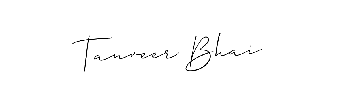 Best and Professional Signature Style for Tanveer Bhai. Allison_Script Best Signature Style Collection. Tanveer Bhai signature style 2 images and pictures png