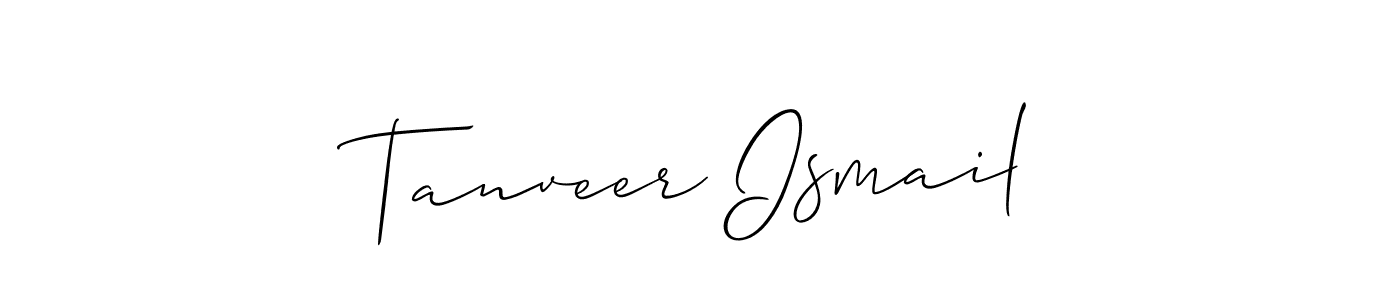 Make a beautiful signature design for name Tanveer Ismail. Use this online signature maker to create a handwritten signature for free. Tanveer Ismail signature style 2 images and pictures png