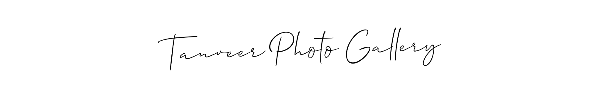 Design your own signature with our free online signature maker. With this signature software, you can create a handwritten (Allison_Script) signature for name Tanveer Photo Gallery. Tanveer Photo Gallery signature style 2 images and pictures png