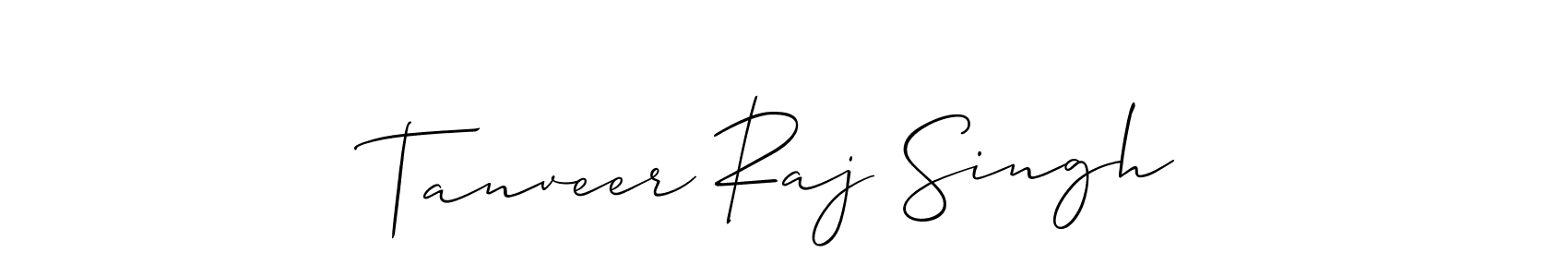 Use a signature maker to create a handwritten signature online. With this signature software, you can design (Allison_Script) your own signature for name Tanveer Raj Singh. Tanveer Raj Singh signature style 2 images and pictures png