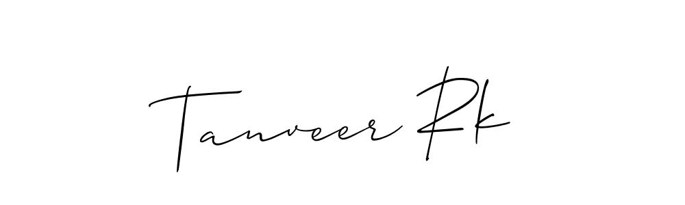 How to Draw Tanveer Rk signature style? Allison_Script is a latest design signature styles for name Tanveer Rk. Tanveer Rk signature style 2 images and pictures png
