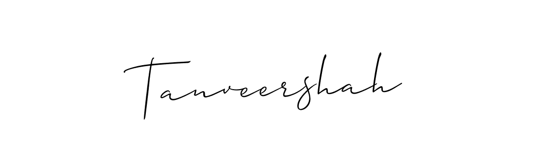 How to Draw Tanveershah signature style? Allison_Script is a latest design signature styles for name Tanveershah. Tanveershah signature style 2 images and pictures png