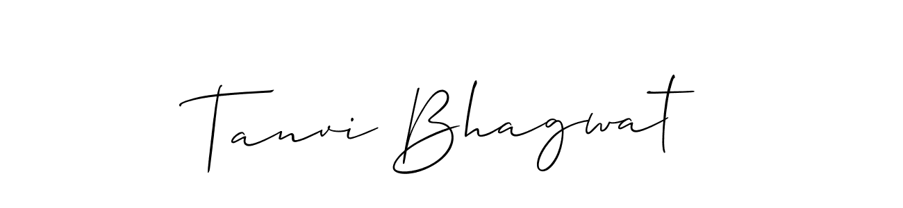 Make a beautiful signature design for name Tanvi Bhagwat. With this signature (Allison_Script) style, you can create a handwritten signature for free. Tanvi Bhagwat signature style 2 images and pictures png