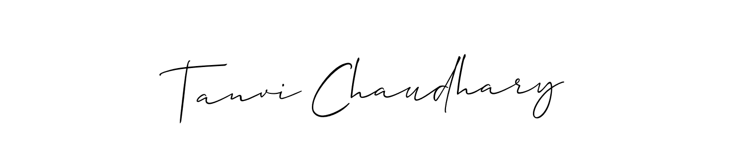 Tanvi Chaudhary stylish signature style. Best Handwritten Sign (Allison_Script) for my name. Handwritten Signature Collection Ideas for my name Tanvi Chaudhary. Tanvi Chaudhary signature style 2 images and pictures png