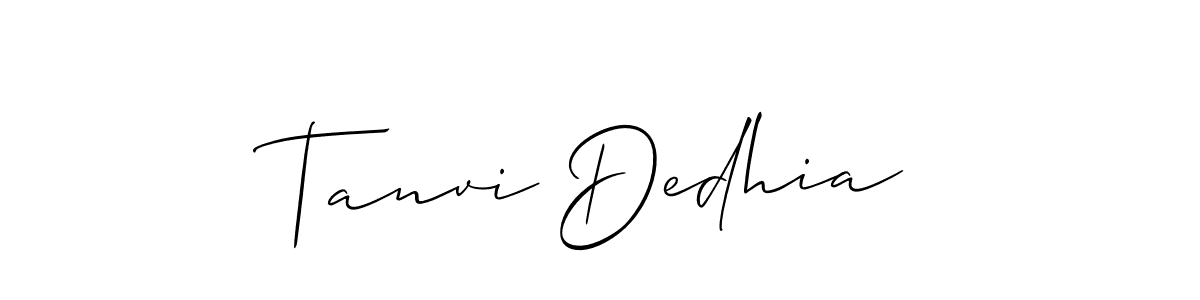 Once you've used our free online signature maker to create your best signature Allison_Script style, it's time to enjoy all of the benefits that Tanvi Dedhia name signing documents. Tanvi Dedhia signature style 2 images and pictures png