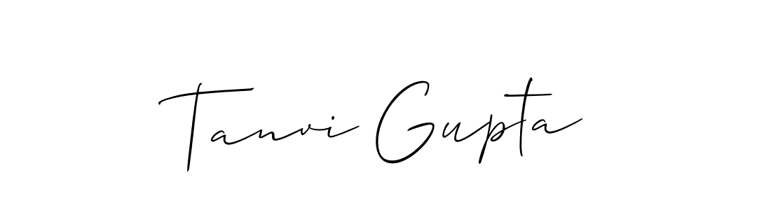 Allison_Script is a professional signature style that is perfect for those who want to add a touch of class to their signature. It is also a great choice for those who want to make their signature more unique. Get Tanvi Gupta name to fancy signature for free. Tanvi Gupta signature style 2 images and pictures png