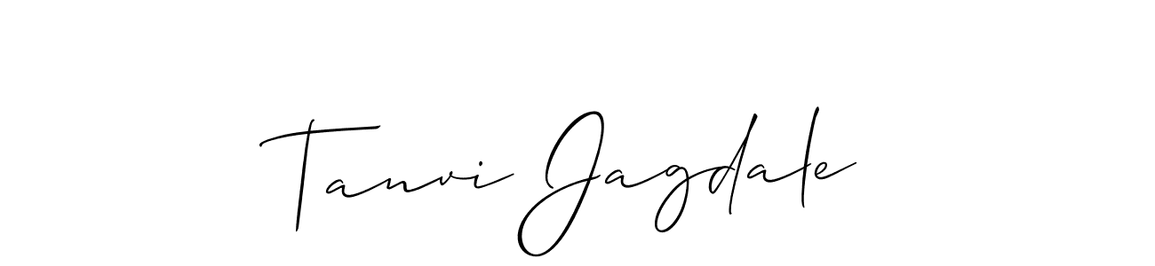 Also You can easily find your signature by using the search form. We will create Tanvi Jagdale name handwritten signature images for you free of cost using Allison_Script sign style. Tanvi Jagdale signature style 2 images and pictures png