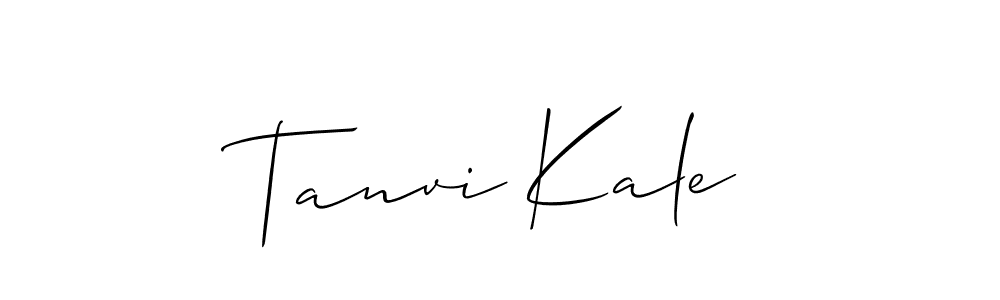 You should practise on your own different ways (Allison_Script) to write your name (Tanvi Kale) in signature. don't let someone else do it for you. Tanvi Kale signature style 2 images and pictures png