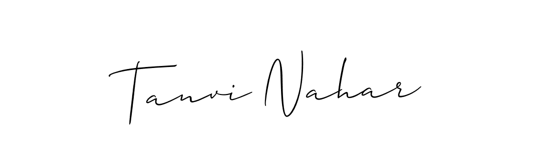 It looks lik you need a new signature style for name Tanvi Nahar. Design unique handwritten (Allison_Script) signature with our free signature maker in just a few clicks. Tanvi Nahar signature style 2 images and pictures png