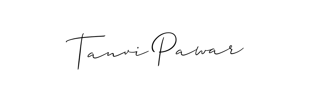 Allison_Script is a professional signature style that is perfect for those who want to add a touch of class to their signature. It is also a great choice for those who want to make their signature more unique. Get Tanvi Pawar name to fancy signature for free. Tanvi Pawar signature style 2 images and pictures png