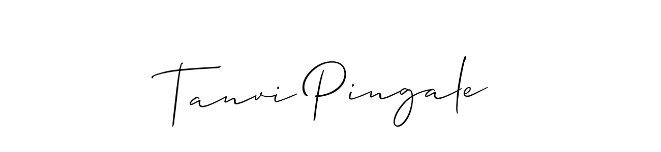 It looks lik you need a new signature style for name Tanvi Pingale. Design unique handwritten (Allison_Script) signature with our free signature maker in just a few clicks. Tanvi Pingale signature style 2 images and pictures png