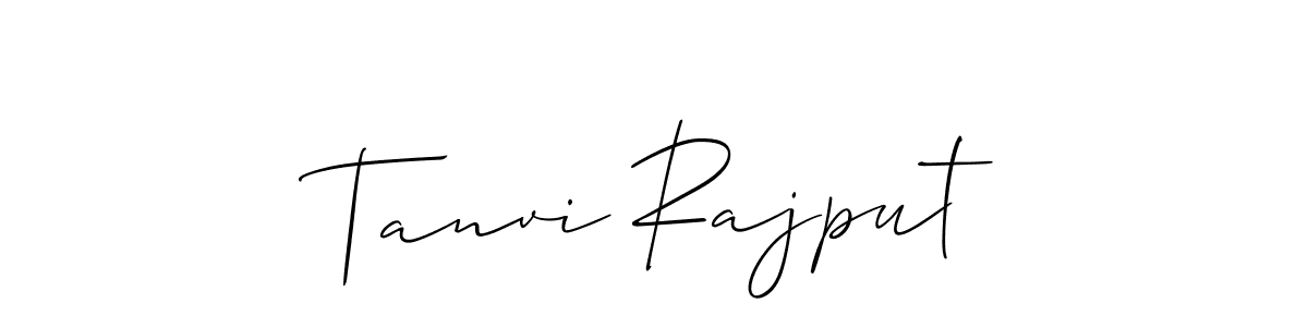 Design your own signature with our free online signature maker. With this signature software, you can create a handwritten (Allison_Script) signature for name Tanvi Rajput. Tanvi Rajput signature style 2 images and pictures png