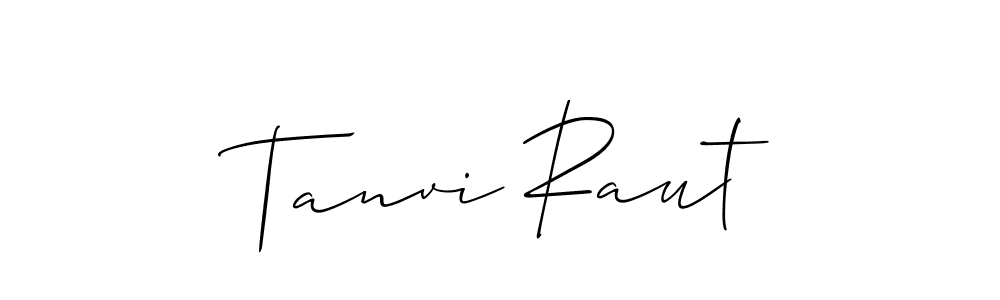 Make a beautiful signature design for name Tanvi Raut. With this signature (Allison_Script) style, you can create a handwritten signature for free. Tanvi Raut signature style 2 images and pictures png