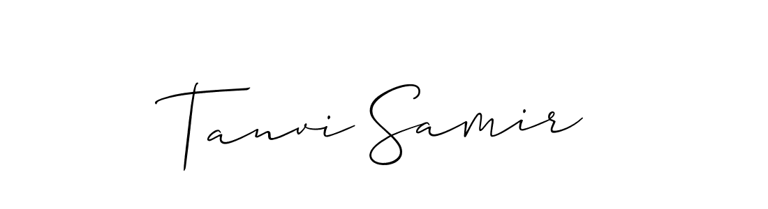 This is the best signature style for the Tanvi Samir name. Also you like these signature font (Allison_Script). Mix name signature. Tanvi Samir signature style 2 images and pictures png