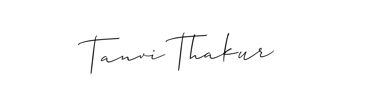 Design your own signature with our free online signature maker. With this signature software, you can create a handwritten (Allison_Script) signature for name Tanvi Thakur. Tanvi Thakur signature style 2 images and pictures png