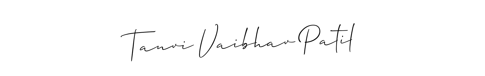 if you are searching for the best signature style for your name Tanvi Vaibhav Patil. so please give up your signature search. here we have designed multiple signature styles  using Allison_Script. Tanvi Vaibhav Patil signature style 2 images and pictures png