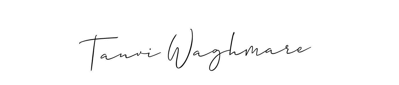 Use a signature maker to create a handwritten signature online. With this signature software, you can design (Allison_Script) your own signature for name Tanvi Waghmare. Tanvi Waghmare signature style 2 images and pictures png