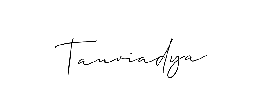 Once you've used our free online signature maker to create your best signature Allison_Script style, it's time to enjoy all of the benefits that Tanviadya name signing documents. Tanviadya signature style 2 images and pictures png