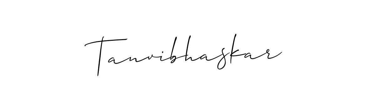 Make a short Tanvibhaskar signature style. Manage your documents anywhere anytime using Allison_Script. Create and add eSignatures, submit forms, share and send files easily. Tanvibhaskar signature style 2 images and pictures png
