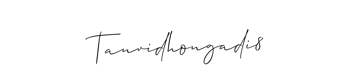 Also You can easily find your signature by using the search form. We will create Tanvidhongadi8 name handwritten signature images for you free of cost using Allison_Script sign style. Tanvidhongadi8 signature style 2 images and pictures png