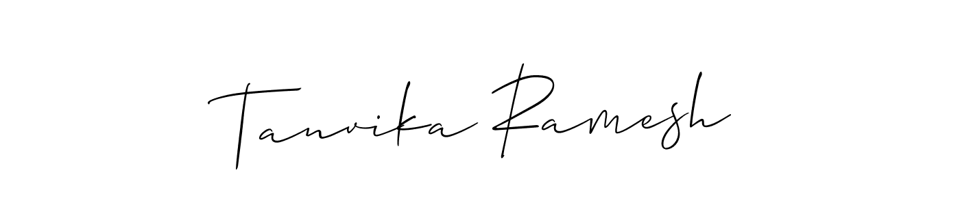 Once you've used our free online signature maker to create your best signature Allison_Script style, it's time to enjoy all of the benefits that Tanvika Ramesh name signing documents. Tanvika Ramesh signature style 2 images and pictures png