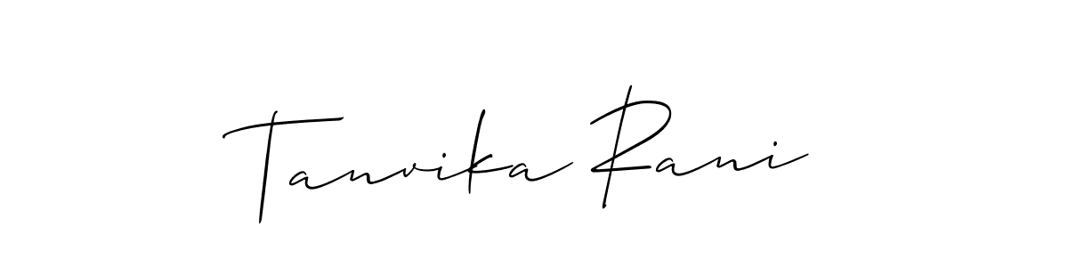 You can use this online signature creator to create a handwritten signature for the name Tanvika Rani. This is the best online autograph maker. Tanvika Rani signature style 2 images and pictures png