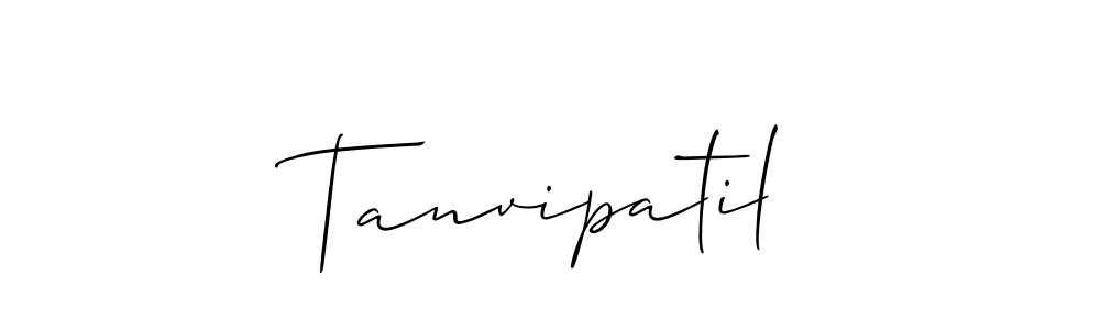 Create a beautiful signature design for name Tanvipatil. With this signature (Allison_Script) fonts, you can make a handwritten signature for free. Tanvipatil signature style 2 images and pictures png