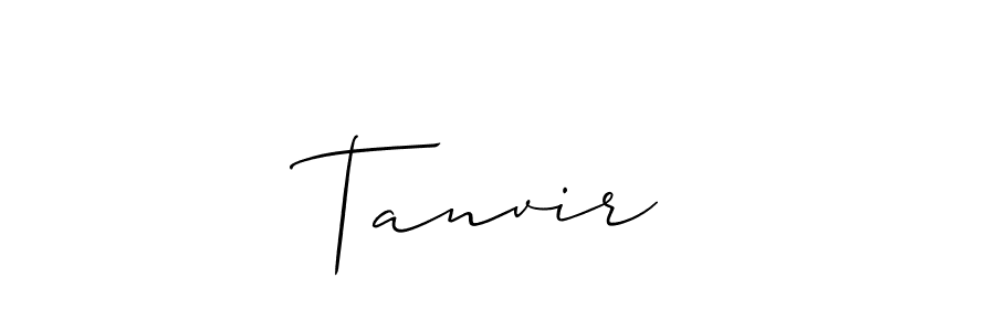 How to make Tanvir™ signature? Allison_Script is a professional autograph style. Create handwritten signature for Tanvir™ name. Tanvir™ signature style 2 images and pictures png