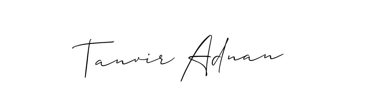 Best and Professional Signature Style for Tanvir Adnan. Allison_Script Best Signature Style Collection. Tanvir Adnan signature style 2 images and pictures png