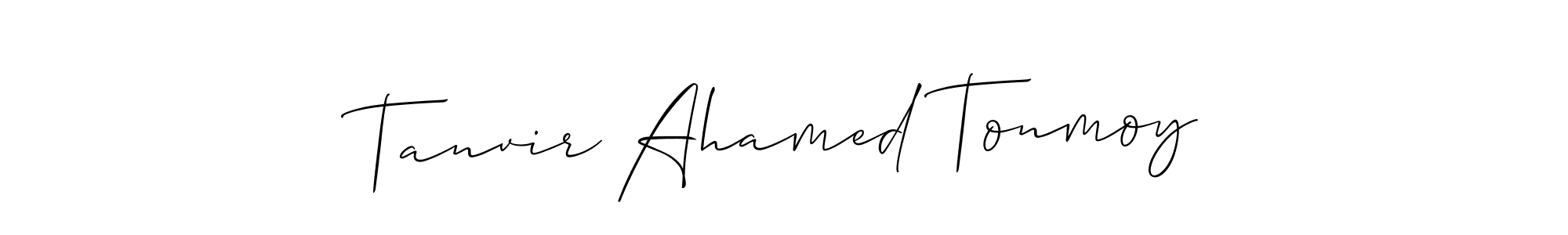 Design your own signature with our free online signature maker. With this signature software, you can create a handwritten (Allison_Script) signature for name Tanvir Ahamed Tonmoy. Tanvir Ahamed Tonmoy signature style 2 images and pictures png