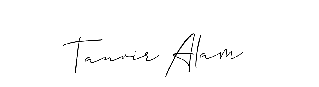 Make a short Tanvir Alam signature style. Manage your documents anywhere anytime using Allison_Script. Create and add eSignatures, submit forms, share and send files easily. Tanvir Alam signature style 2 images and pictures png