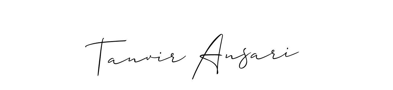 You should practise on your own different ways (Allison_Script) to write your name (Tanvir Ansari) in signature. don't let someone else do it for you. Tanvir Ansari signature style 2 images and pictures png