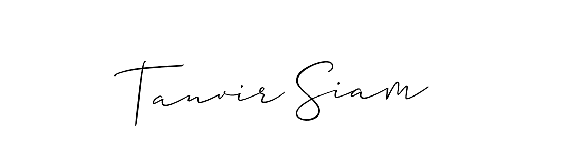 Make a beautiful signature design for name Tanvir Siam. Use this online signature maker to create a handwritten signature for free. Tanvir Siam signature style 2 images and pictures png