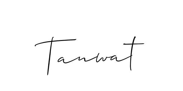 Design your own signature with our free online signature maker. With this signature software, you can create a handwritten (Allison_Script) signature for name Tanwat. Tanwat signature style 2 images and pictures png