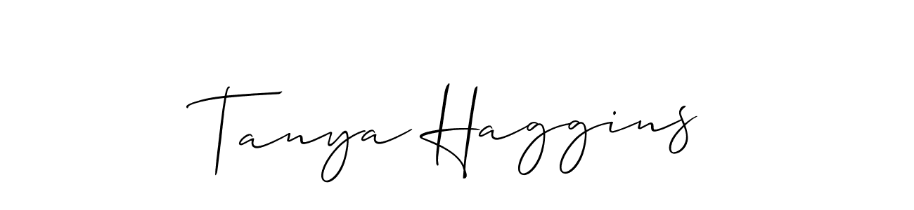 Also You can easily find your signature by using the search form. We will create Tanya Haggins name handwritten signature images for you free of cost using Allison_Script sign style. Tanya Haggins signature style 2 images and pictures png