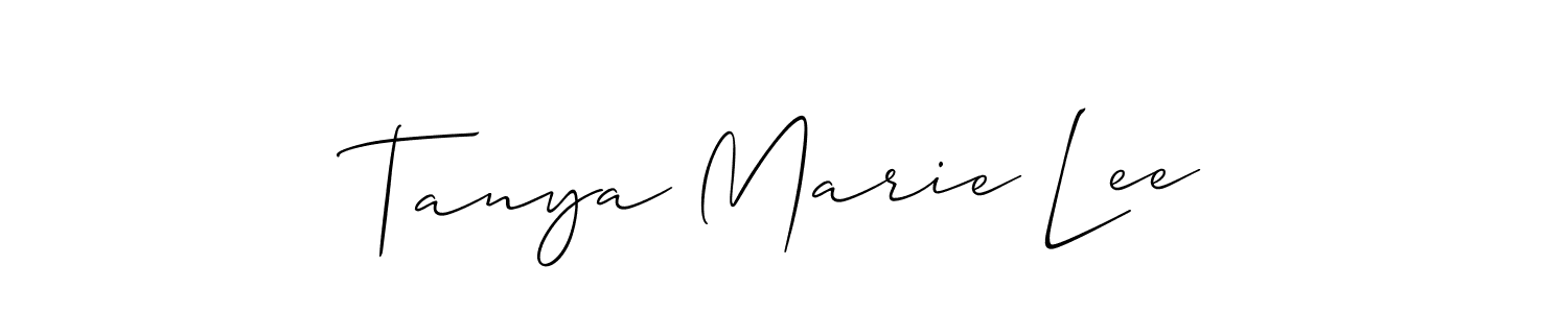 Check out images of Autograph of Tanya Marie Lee name. Actor Tanya Marie Lee Signature Style. Allison_Script is a professional sign style online. Tanya Marie Lee signature style 2 images and pictures png