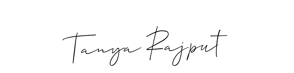 How to make Tanya Rajput signature? Allison_Script is a professional autograph style. Create handwritten signature for Tanya Rajput name. Tanya Rajput signature style 2 images and pictures png
