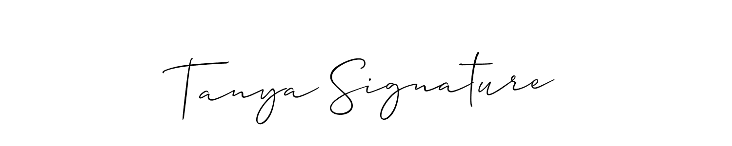 Also we have Tanya Signature name is the best signature style. Create professional handwritten signature collection using Allison_Script autograph style. Tanya Signature signature style 2 images and pictures png
