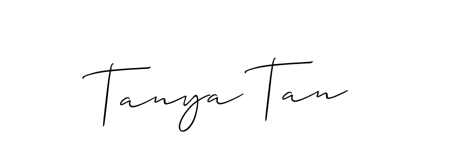 Also You can easily find your signature by using the search form. We will create Tanya Tan name handwritten signature images for you free of cost using Allison_Script sign style. Tanya Tan signature style 2 images and pictures png