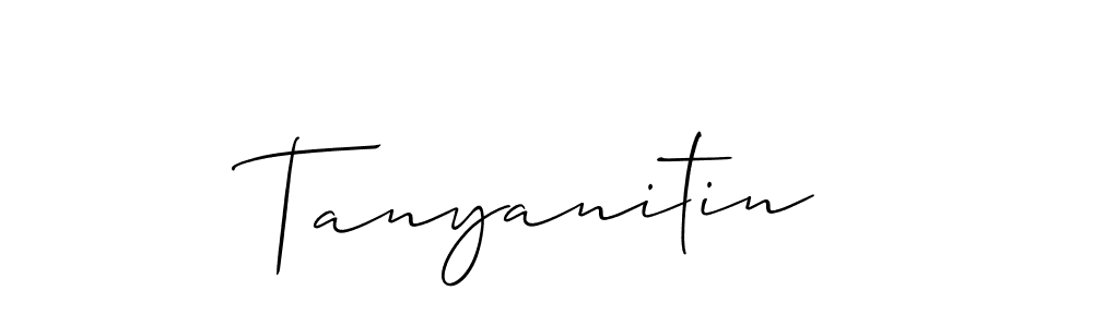 Make a beautiful signature design for name Tanyanitin. Use this online signature maker to create a handwritten signature for free. Tanyanitin signature style 2 images and pictures png