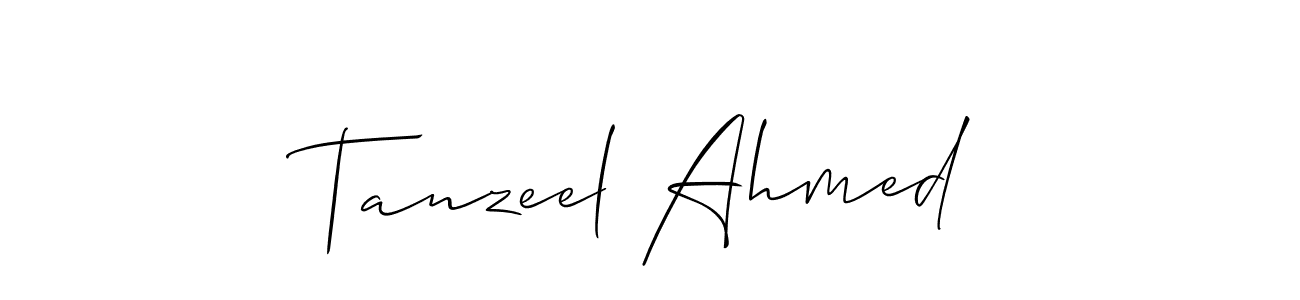 This is the best signature style for the Tanzeel Ahmed name. Also you like these signature font (Allison_Script). Mix name signature. Tanzeel Ahmed signature style 2 images and pictures png