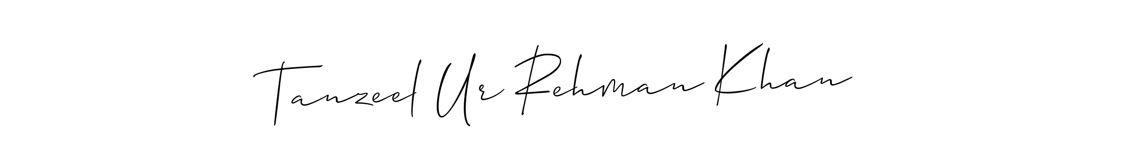Also You can easily find your signature by using the search form. We will create Tanzeel Ur Rehman Khan name handwritten signature images for you free of cost using Allison_Script sign style. Tanzeel Ur Rehman Khan signature style 2 images and pictures png